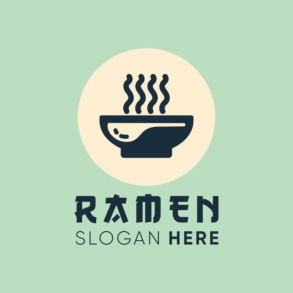 Minimalist Ramen Logo vector
