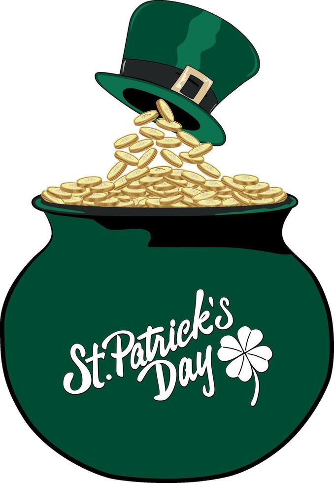 ST. PATRICK'S POT vector