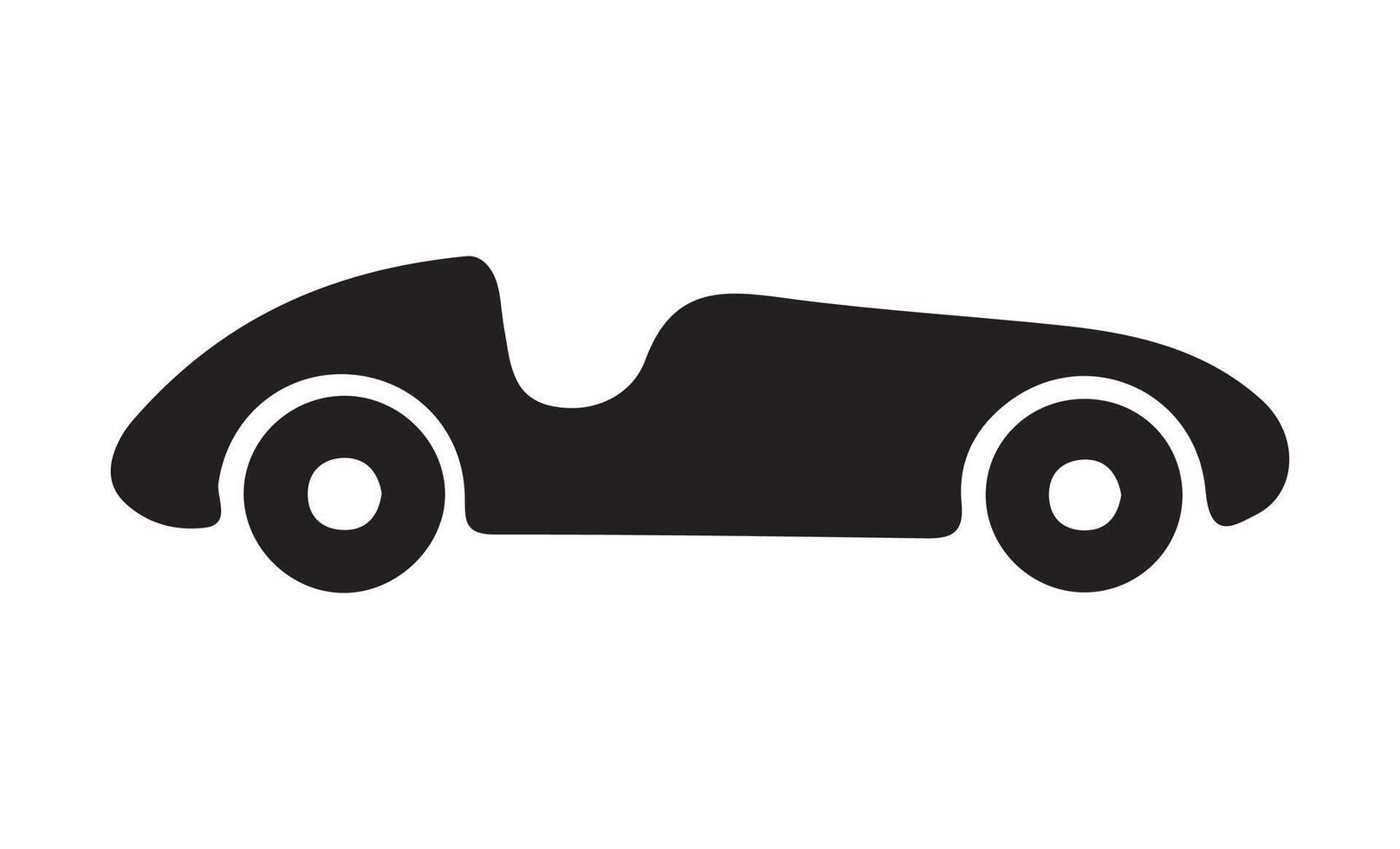 sports car with white lines isolated on black background. Illustration EPS 10 vector