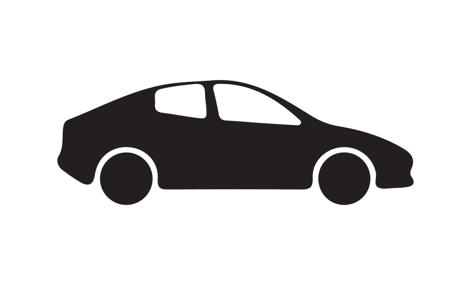 Simple icon modern sign car silhouette vector