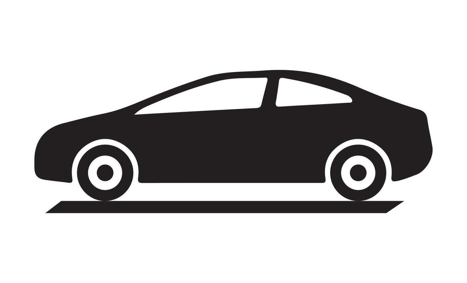 Black Car icon. vector