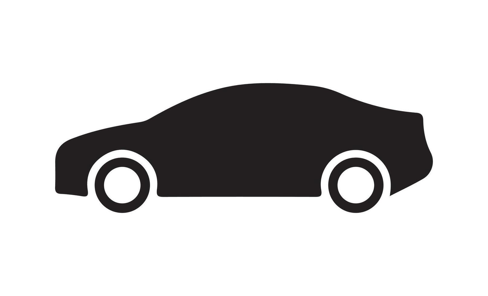 Car monochrome icon vector