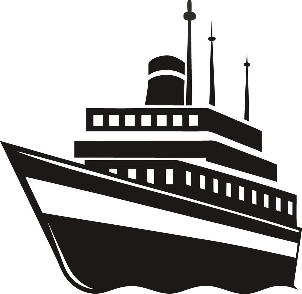 Ship Silhouettes Illustration vector