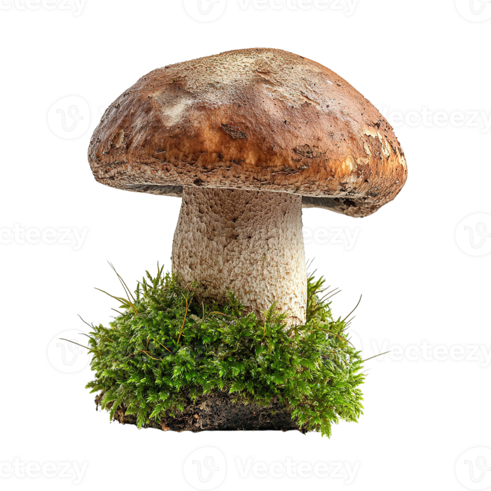 Rustic forest mushroom with detailed stems and natural textures png