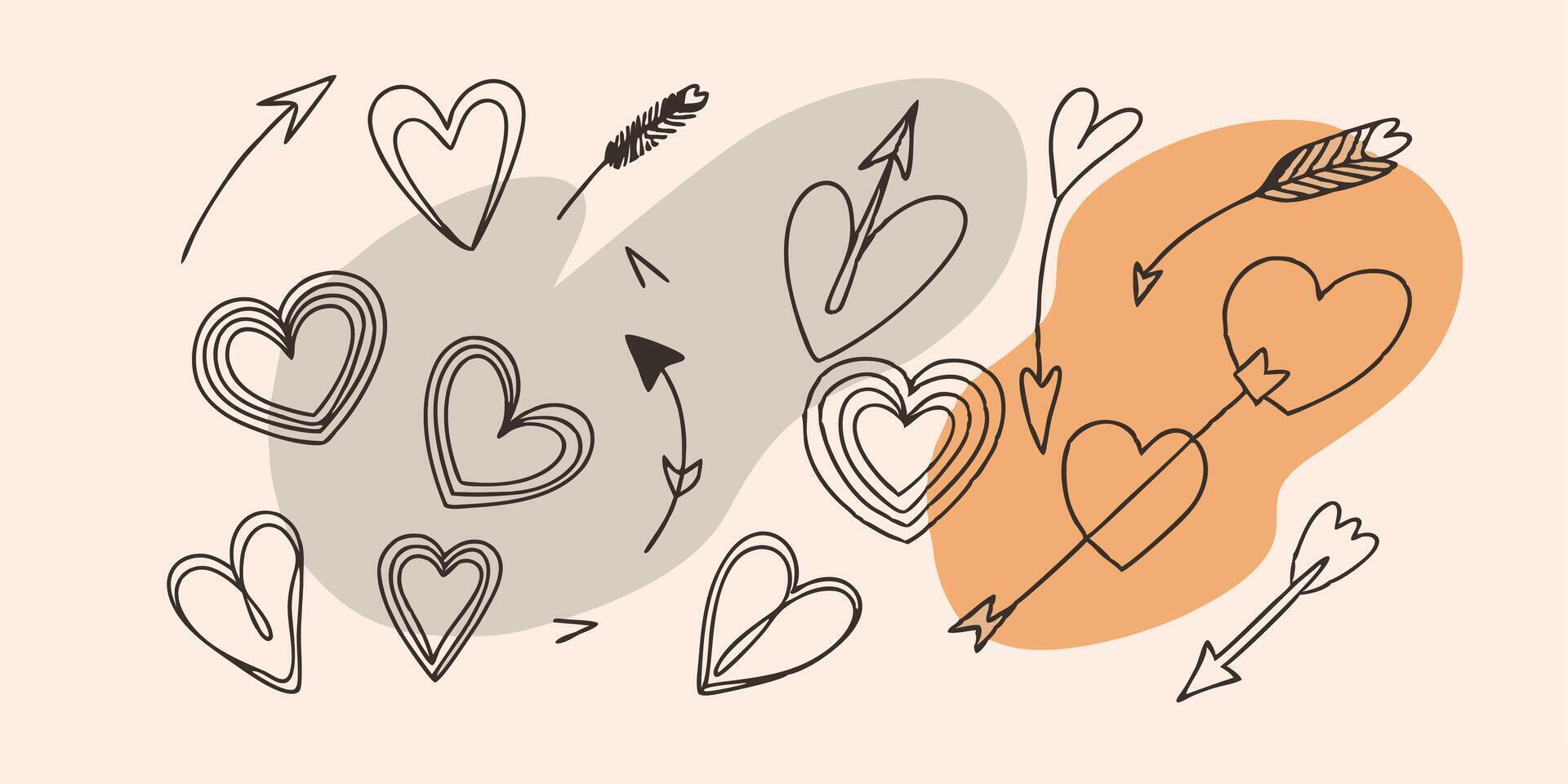 Customizable Doodle Elements vector