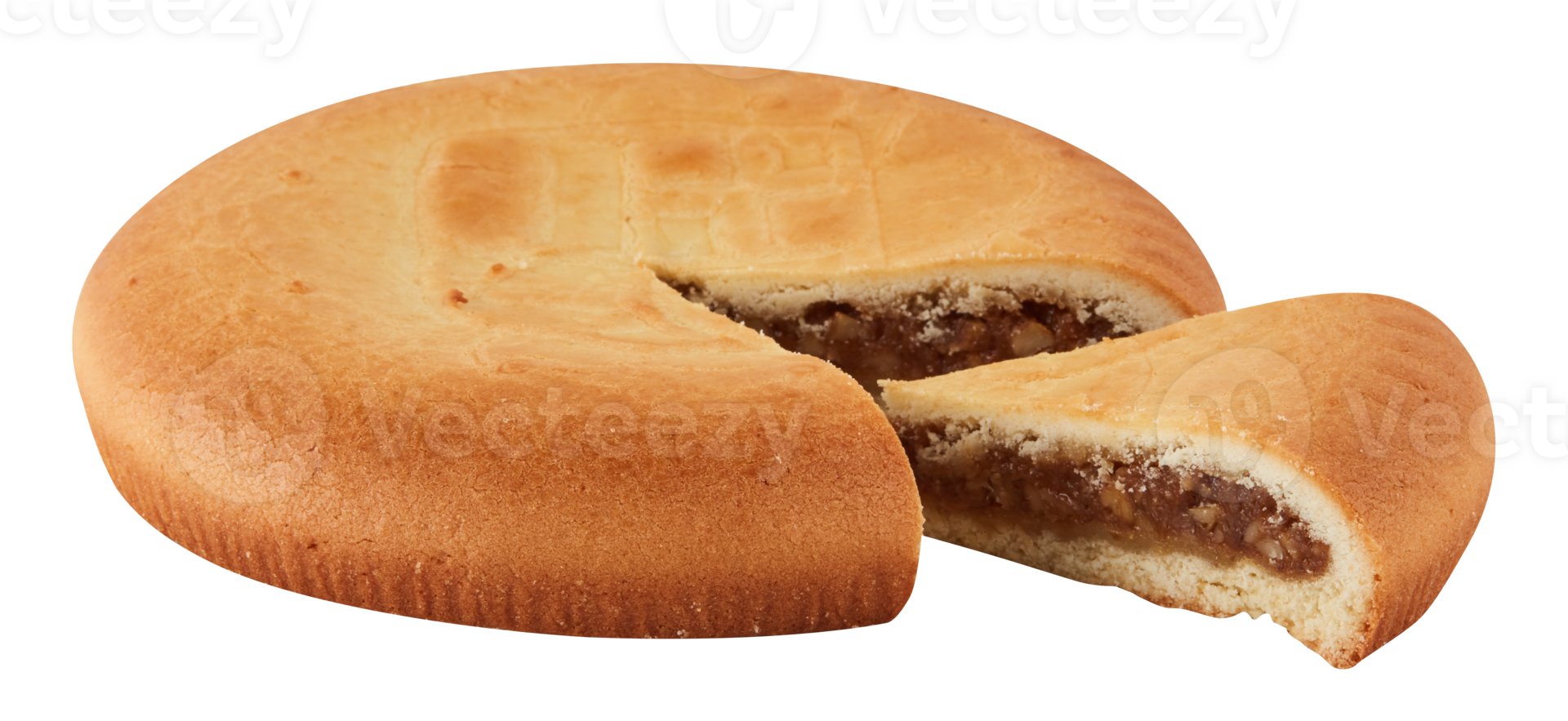 Stuffed Pancake Bread cut out isolated transparent background png