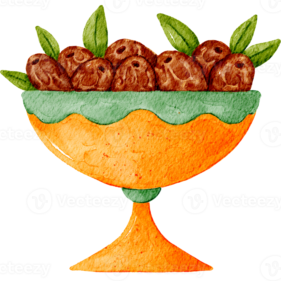 This sweet fruit date element originating from Arabia is present in the month of Ramadan png