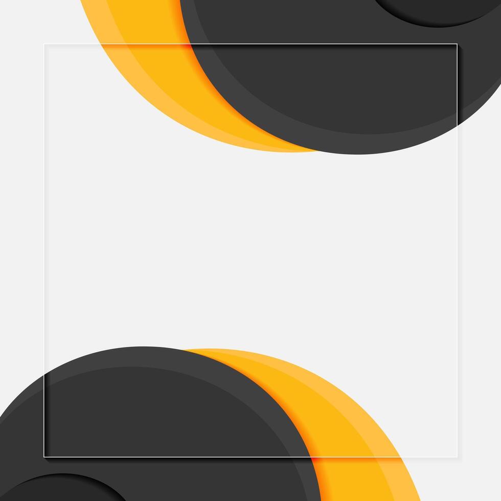 Black and yellow abstract wave design background design template vector