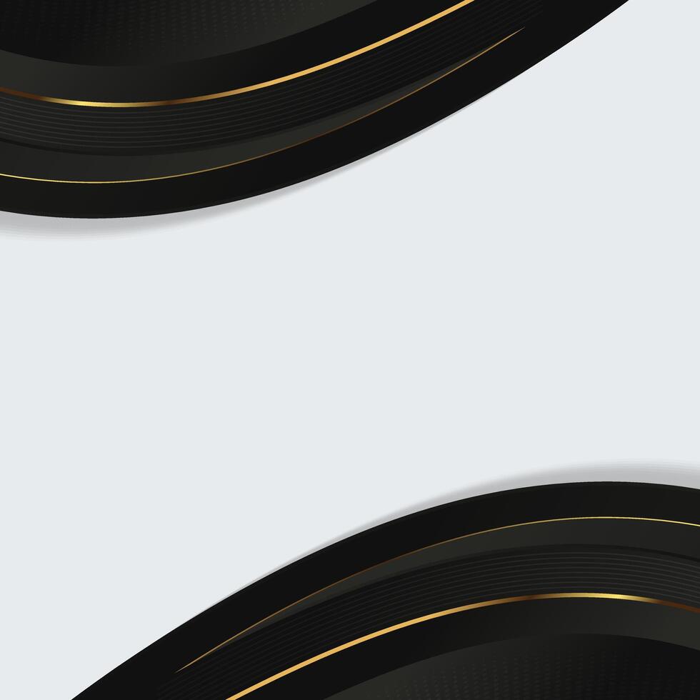 Luxury gold abstract wave background design. vector