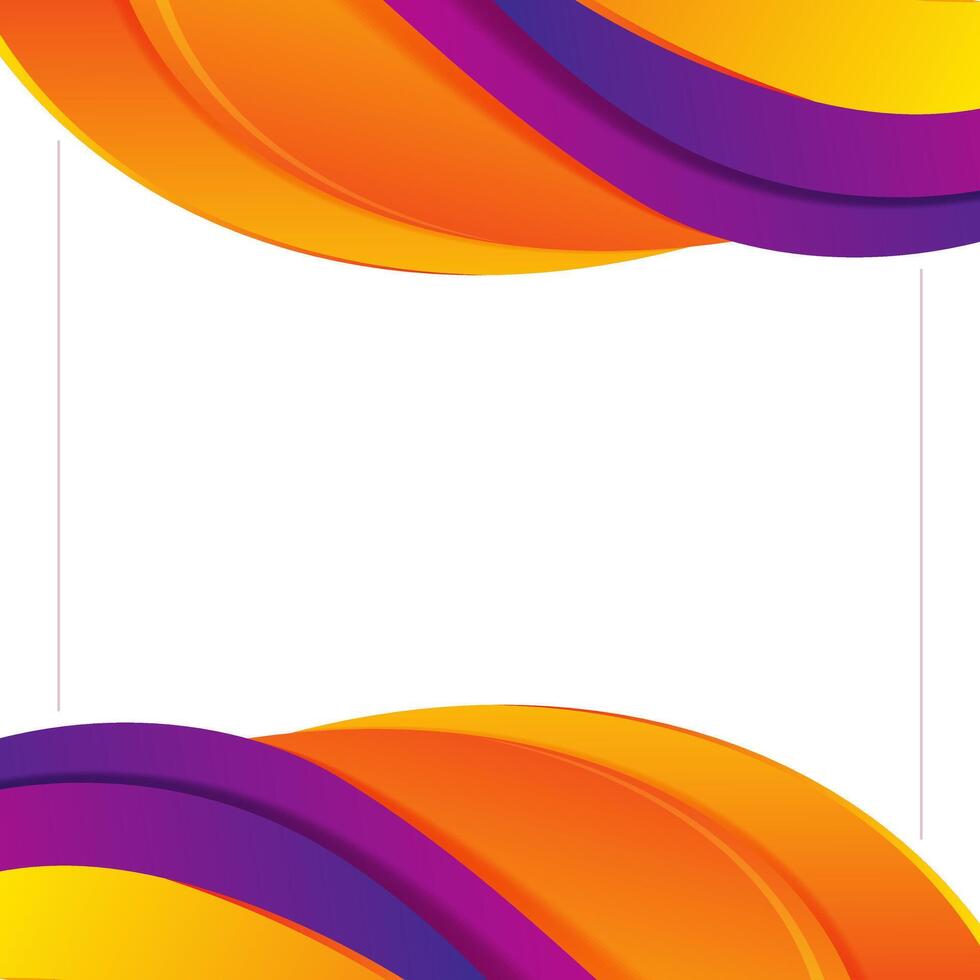 Colorful abstract modern wave background. vector