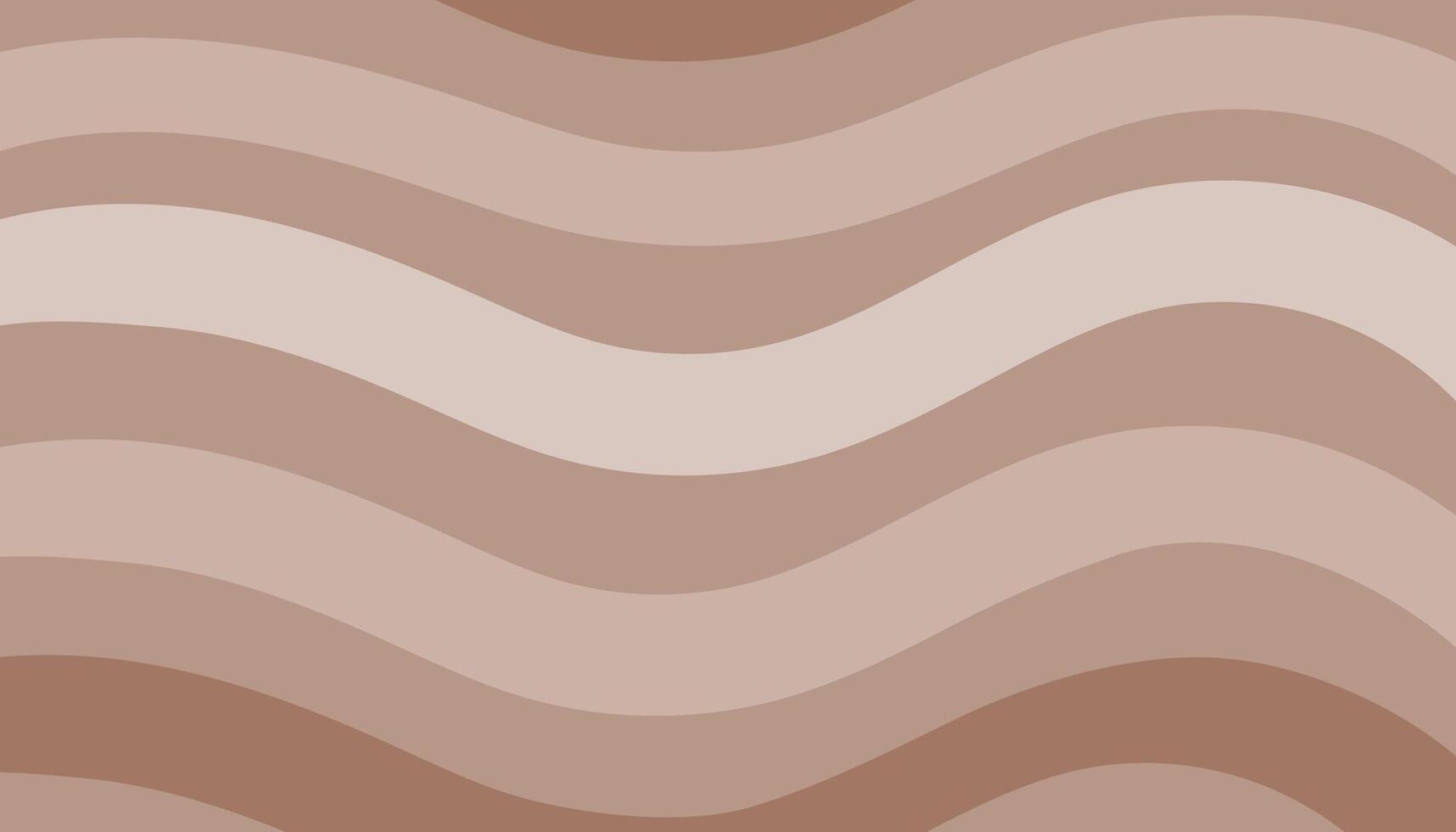 Background, wavy elements, lines, colors of 2025, mocha mousse. Banner, simple abstract geometric background, graphics, design for poster, web banner. vector