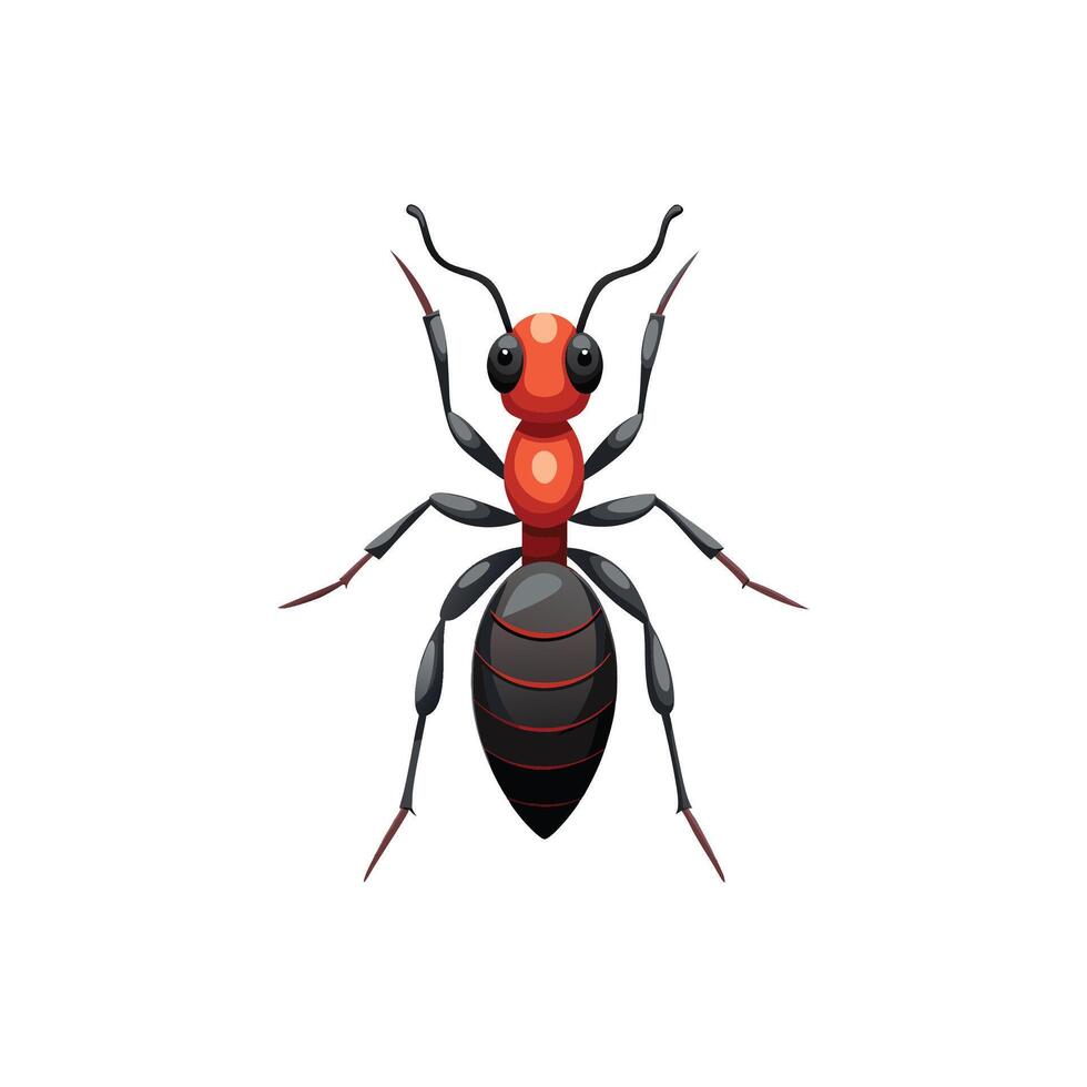 Natures Worker Intricate Ant Illustration Design vector