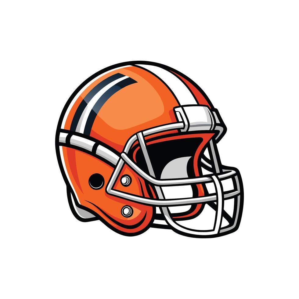 Playmaker's Protection The Ultimate American football Helmet for the Field vector