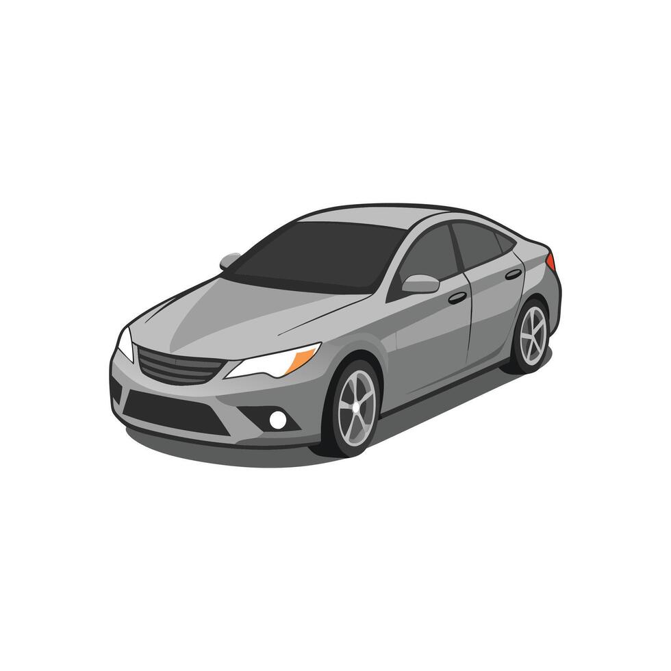 Luxury Sedan Illustration Elegant Auto Design vector