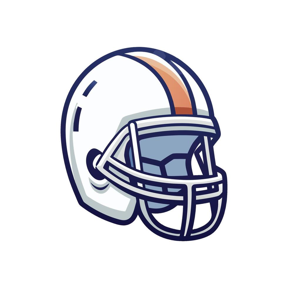 Modern Gridiron Armor American Football Helmet Perfection vector