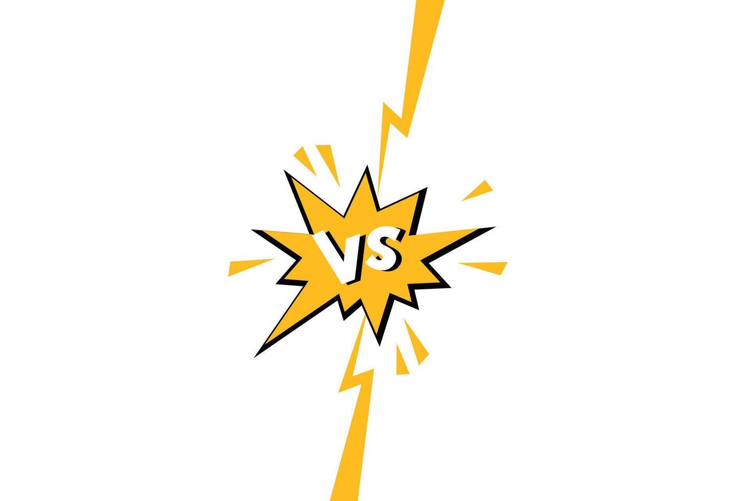 versus pop art comic white background with halftone vector