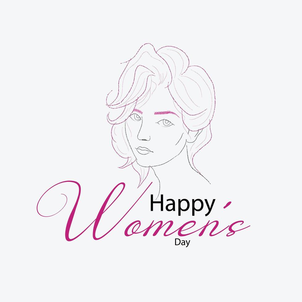 Empower Women Sketch Poster vector