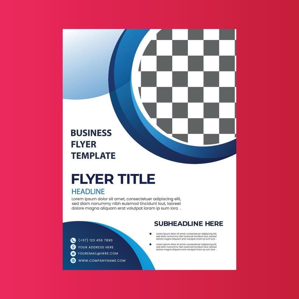 Abstract business flyer template vector