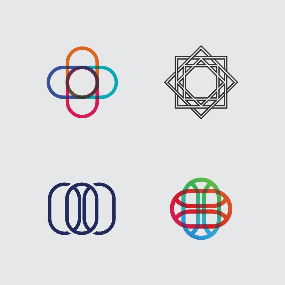 Geometric logo stock icon illustration and business vector