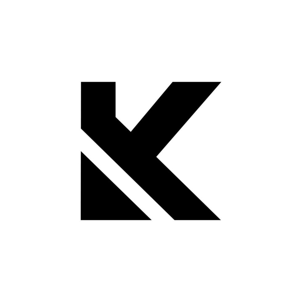 Letter Fk or Kf modern shape unique abstract creative monogram logo design vector
