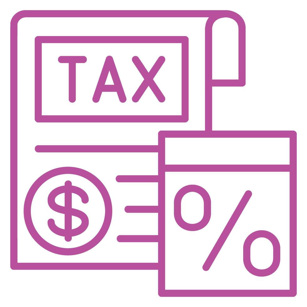 Tax Costs Icon Element For Design Graphic vector