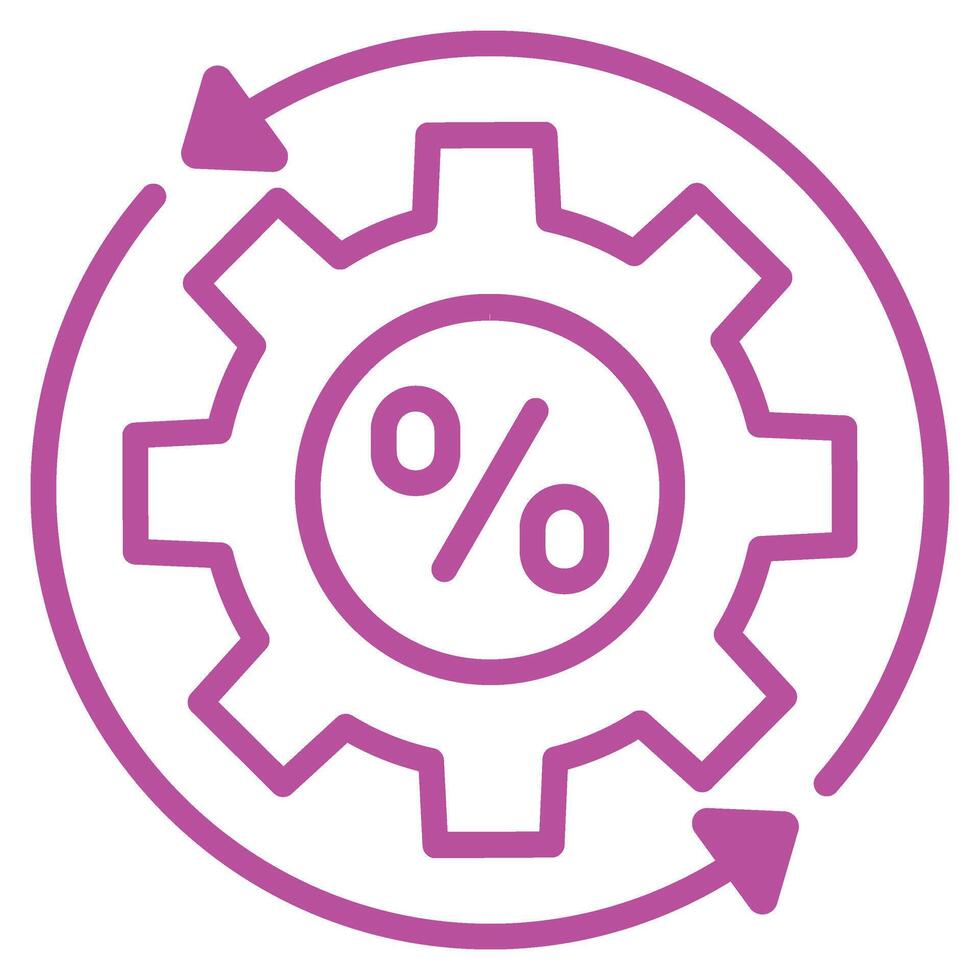 Percentage Icon Element For Design Graphic vector