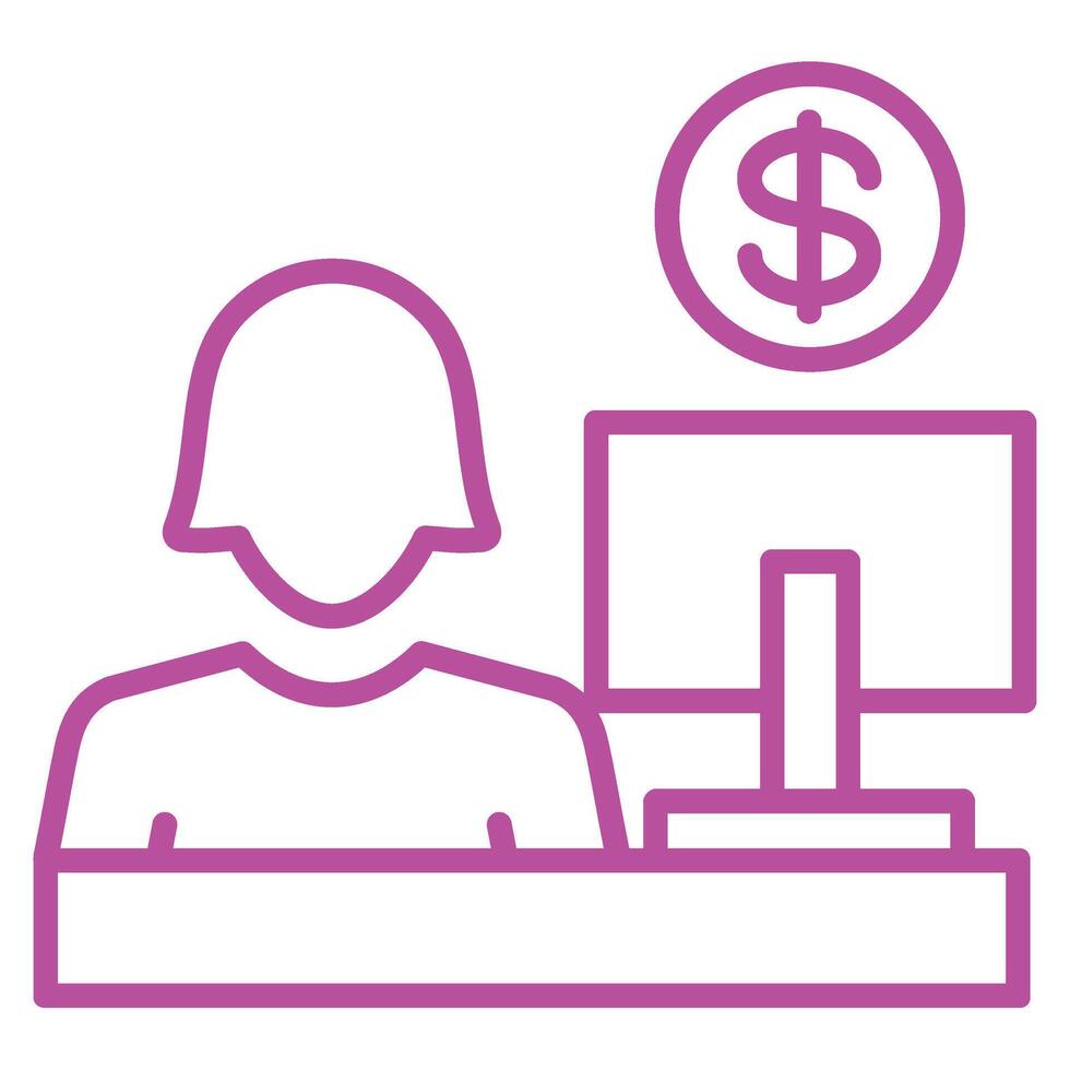 Cashier Icon Element For Design Graphic vector