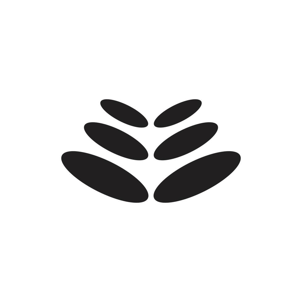 Logo leaf plant nature unique design vector
