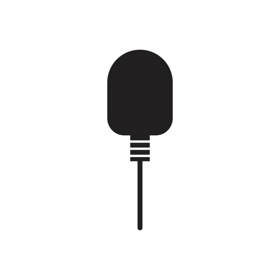 Illustration microphone clip unique design vector