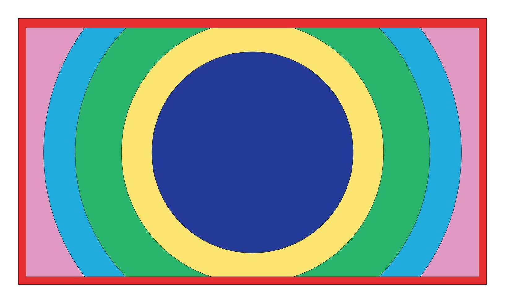 Illustration background wave circle colorful unique design vector