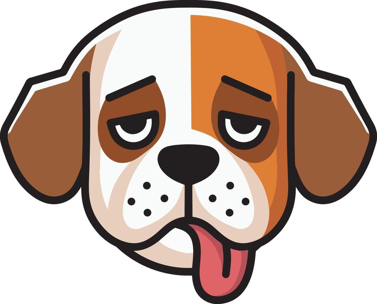 Cartoon of drunk dog illustration vector