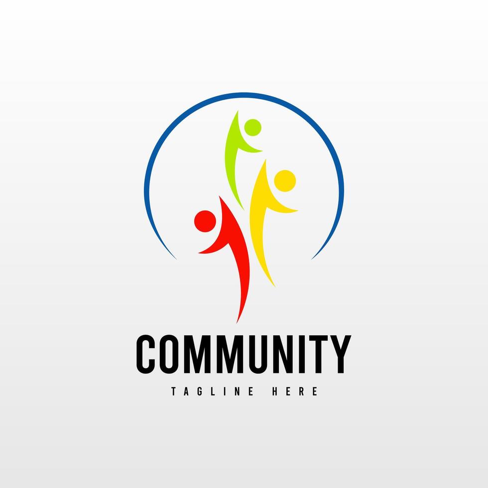 Jump Community Logo Design Template vector