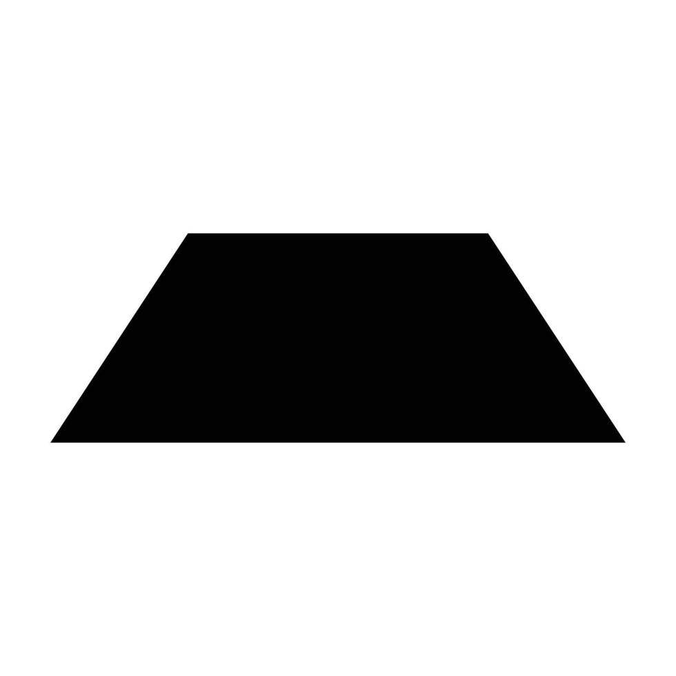 trapezoid shape design vector