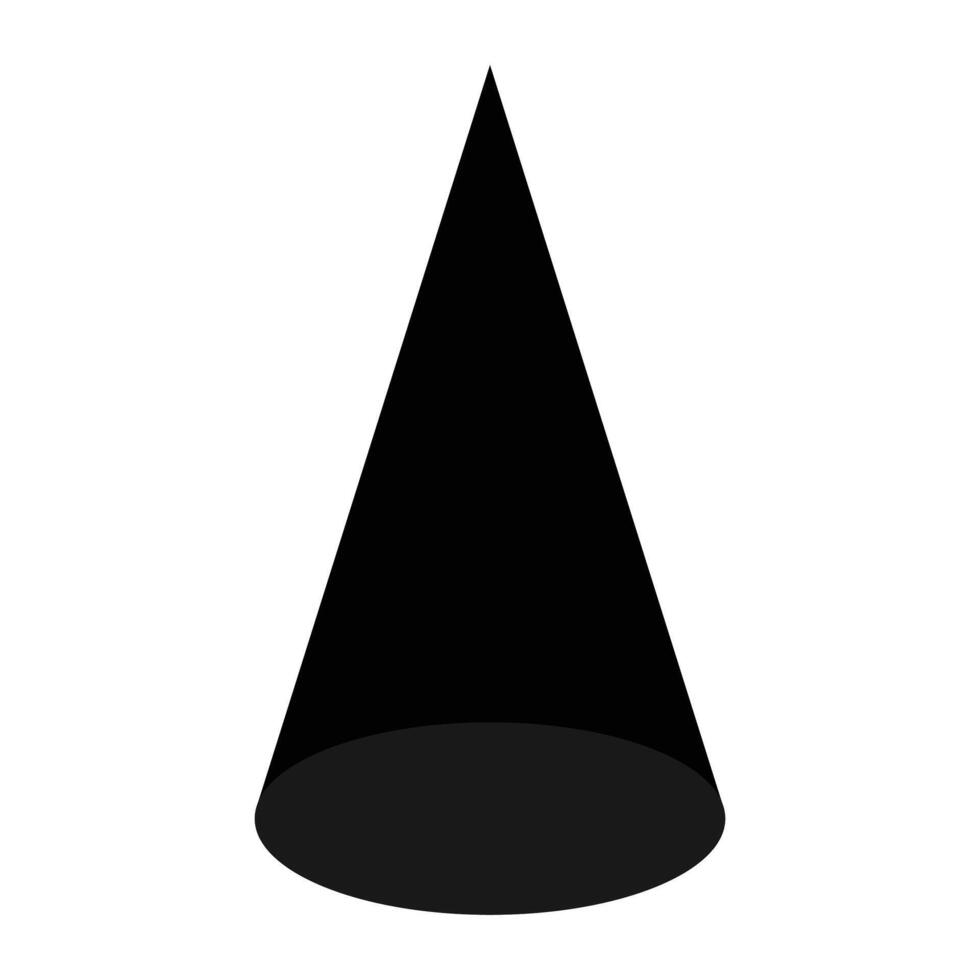 Cone shape design on white background vector