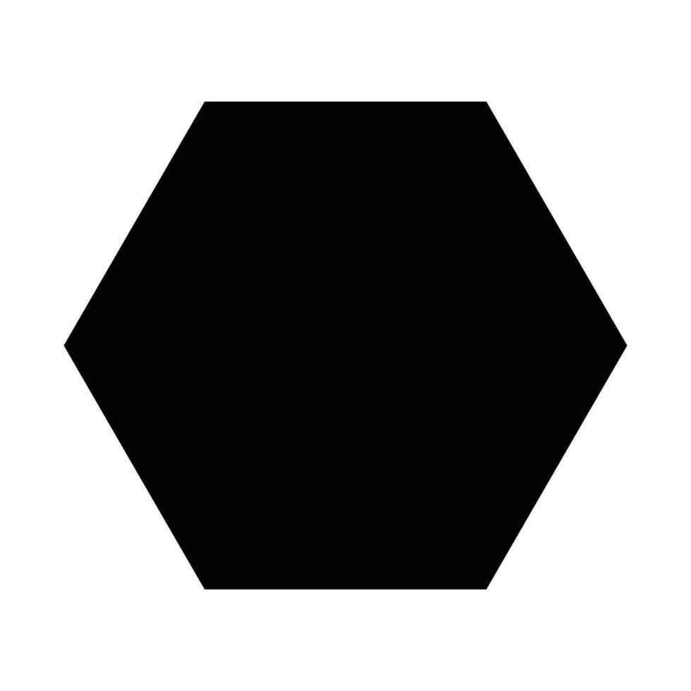 hexagon shape design vector