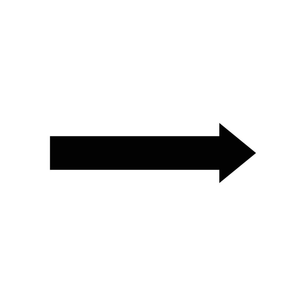 black arrow isolated on white vector