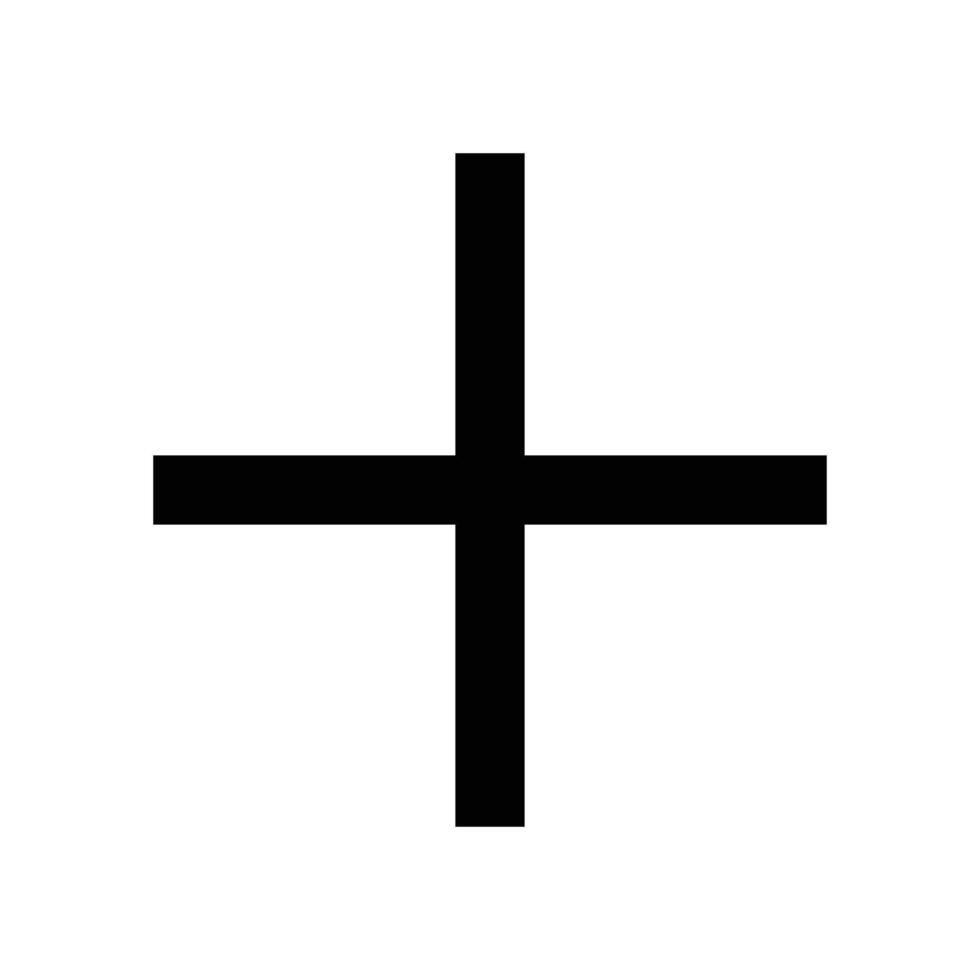 plus icon shape vector