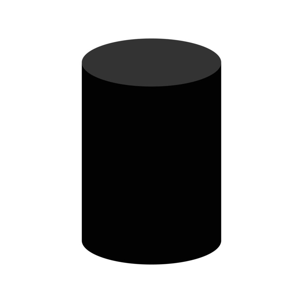 Cylinder shape design on white background vector