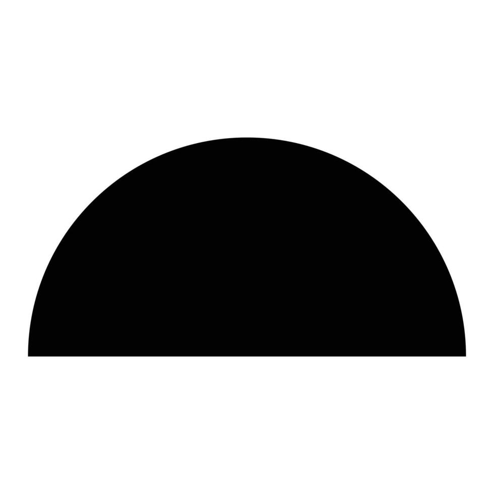 semi circle design vector
