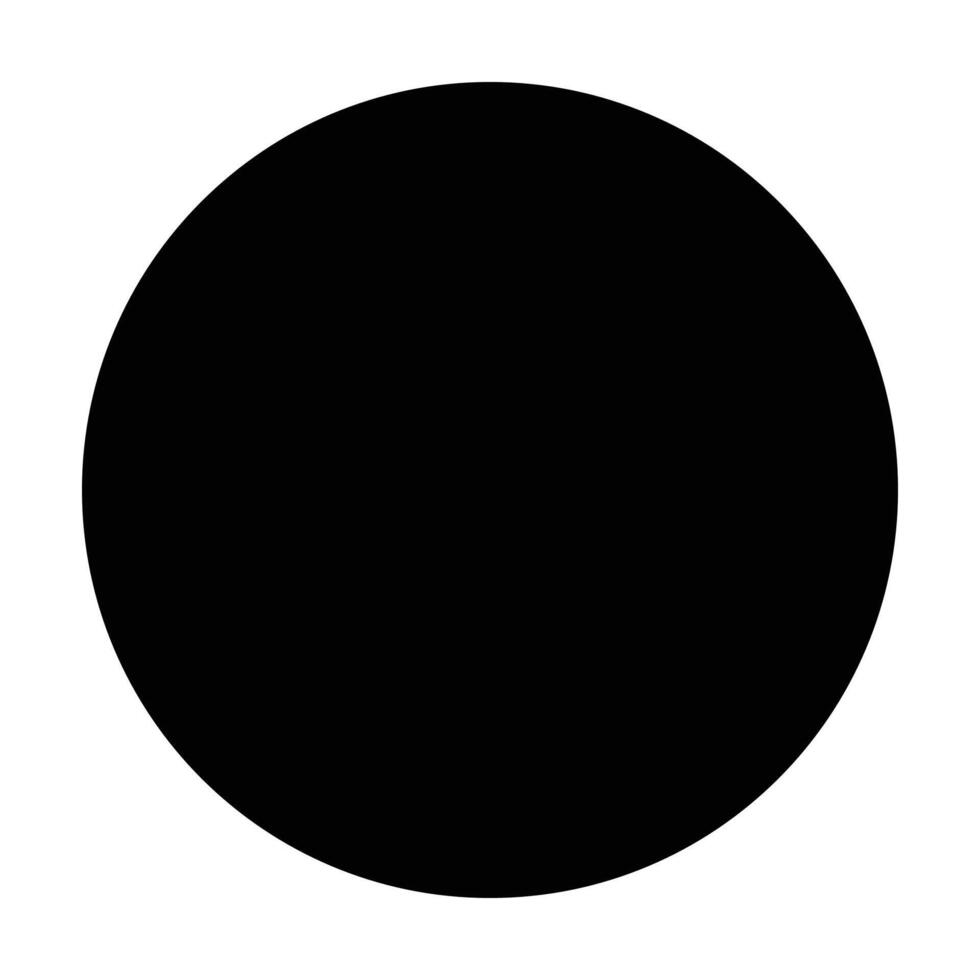 black circle shape vector
