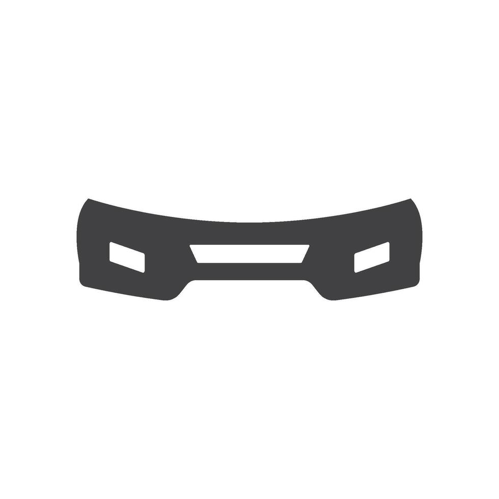 Car front bumper icon vector