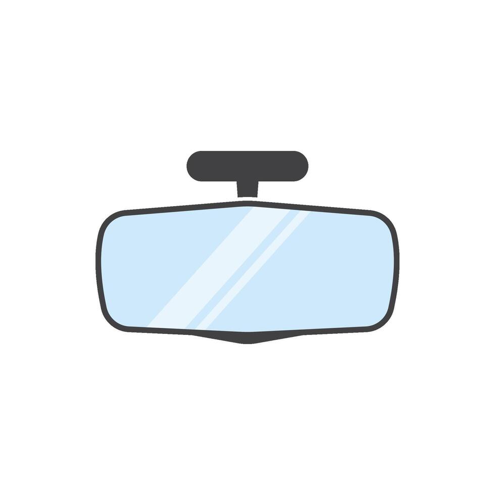 Car rear view mirror vector