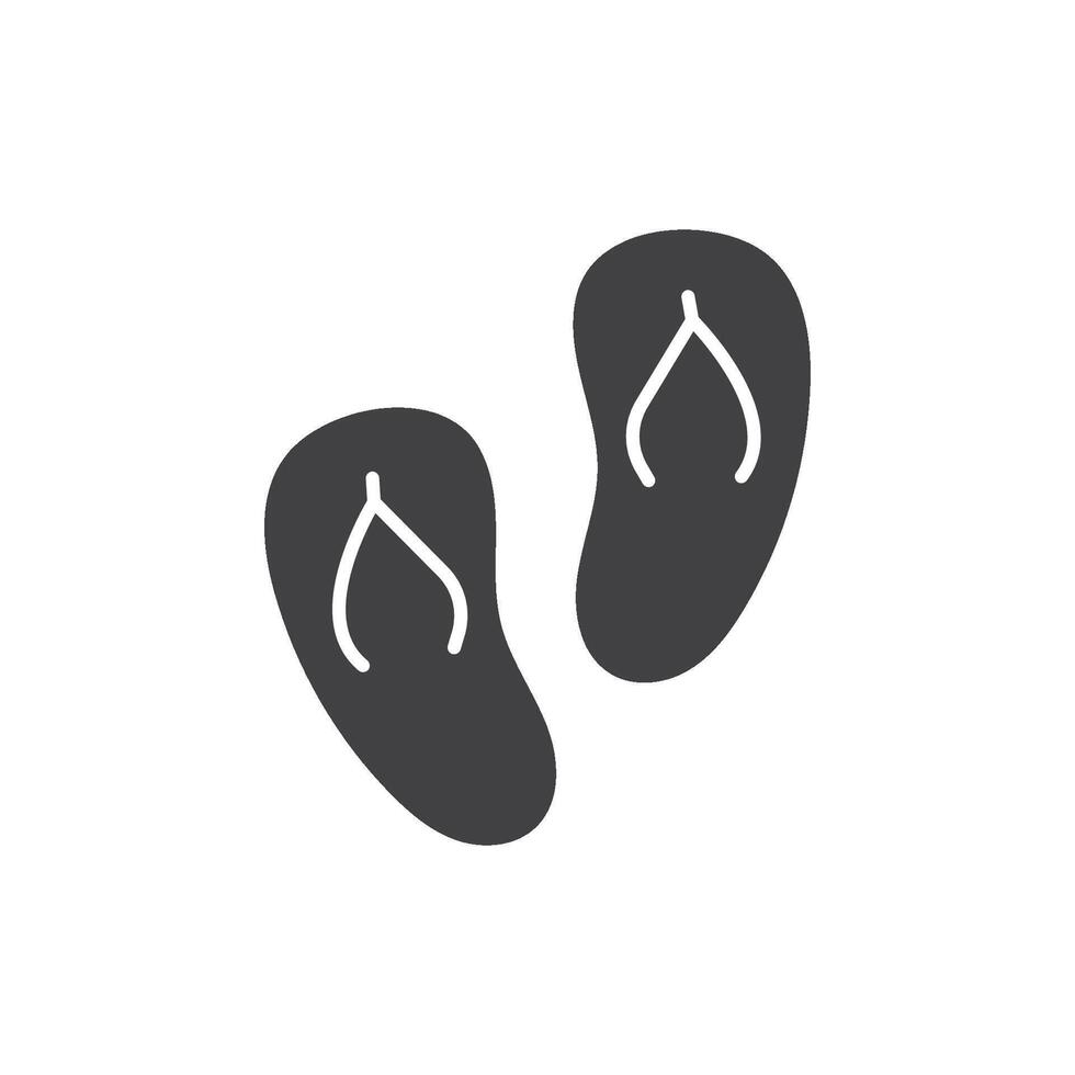 Pairing black flipflops with white straps vector