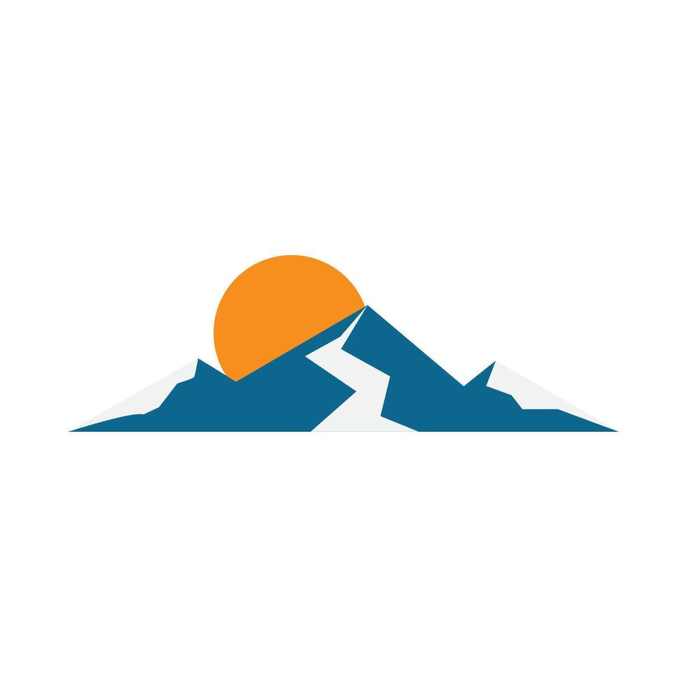 Mountain logo icon vector
