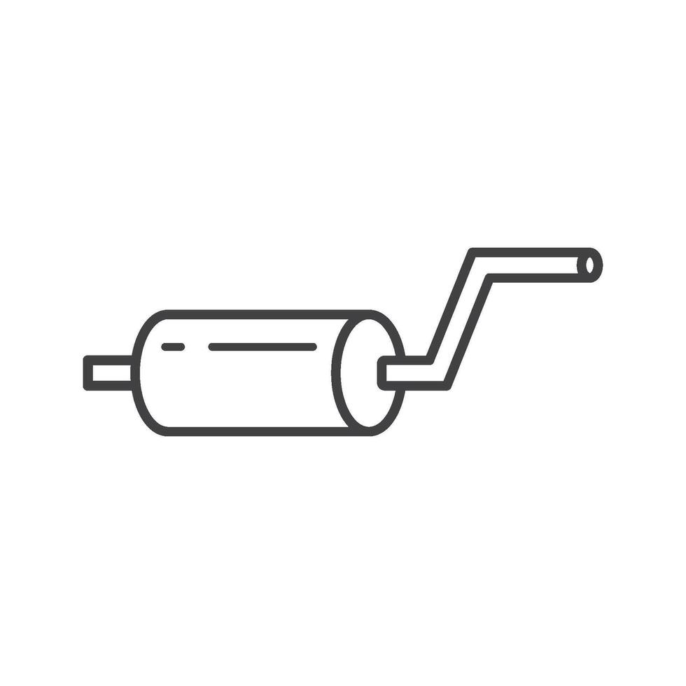 car exhaust pipe. vector