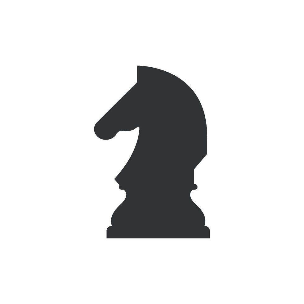 chess knight silhouette vector
