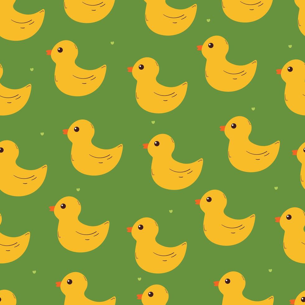 seamless pattern cute cartoon duck. cute animal pattern for wallpaper, background and gift wrap paper vector