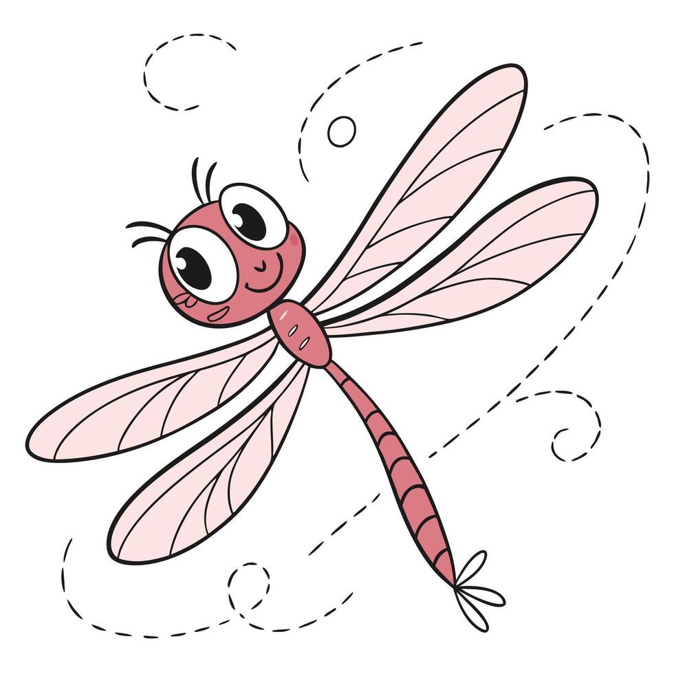 Cute grasshopper cartoon vector