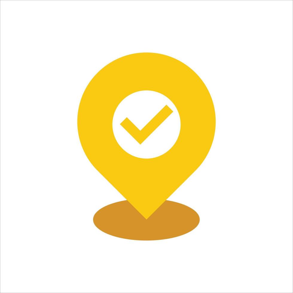 Map pin icon vector