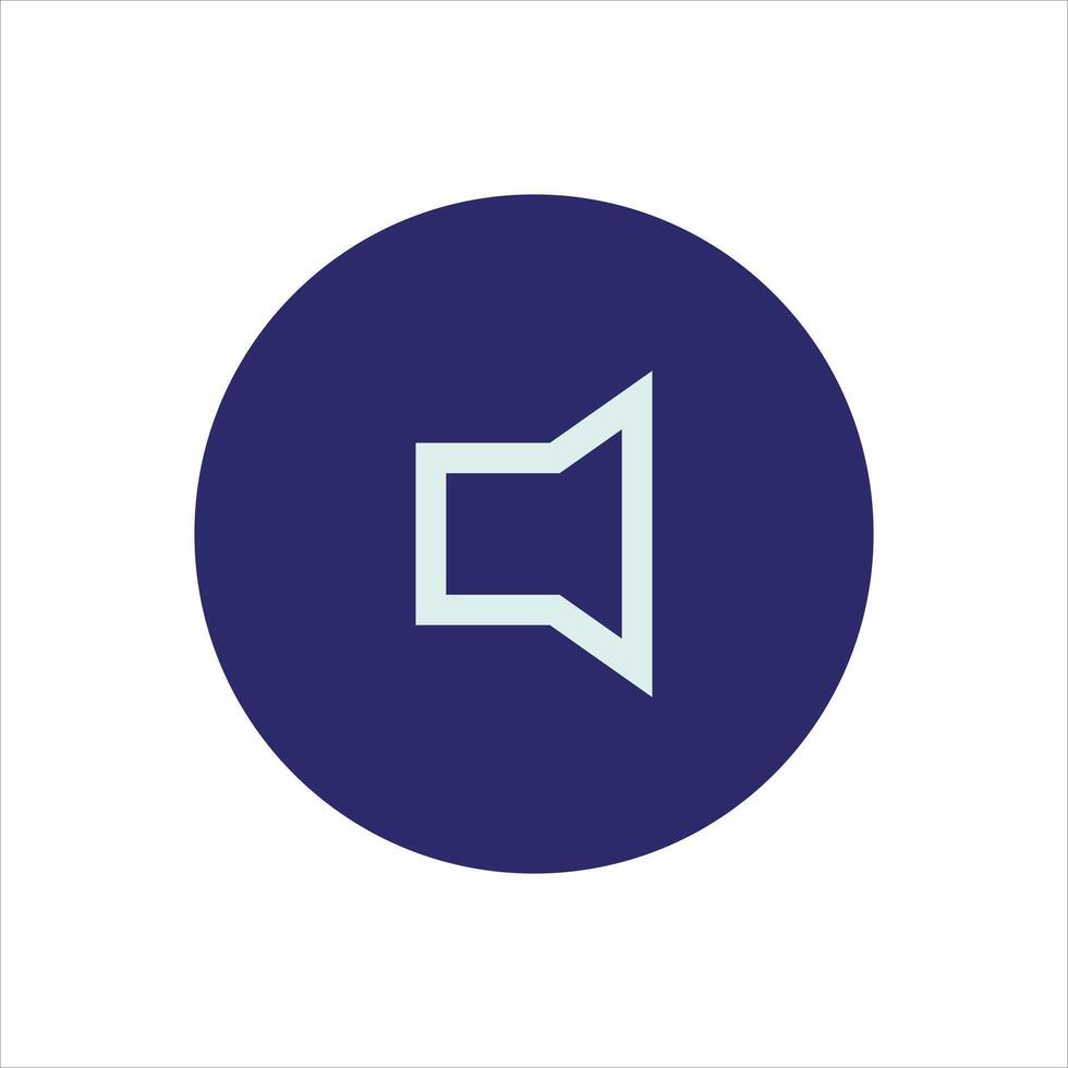 A blue circle with a white arrow pointing to the right vector